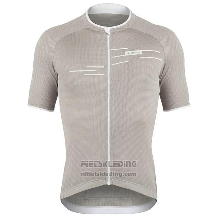 2020 Fietskleding De Marchi Lichte Grijs Korte Mouwen en Koersbroek